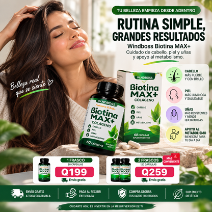 BIOTINA MAX+| FORMATO 60 CAPSULAS